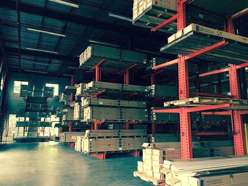 Politz Enterprises warehouse for shingles and siding